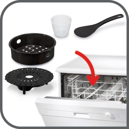 Tefal - Πολυμάγειρας - Χύτρα ταχύτητας ALL IN ONE POT 1100W/230V ματ χρώμιο/μαύρο