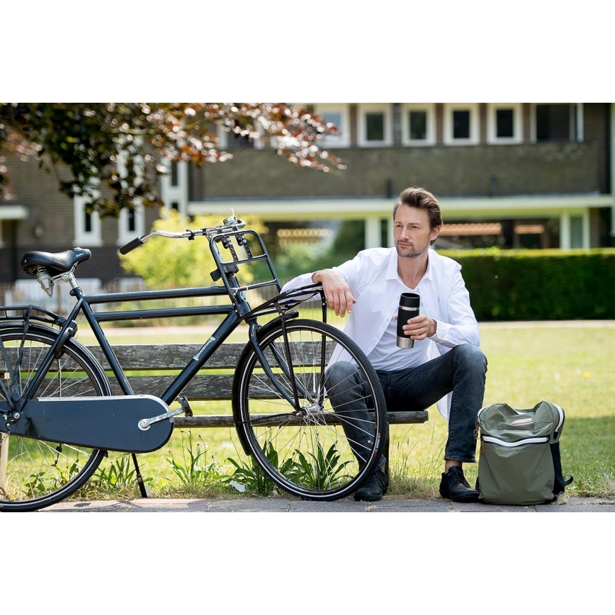 Tefal - Κούπα ταξιδιού 360 ml TRAVEL MUG ανοξείδωτο/μαύρο