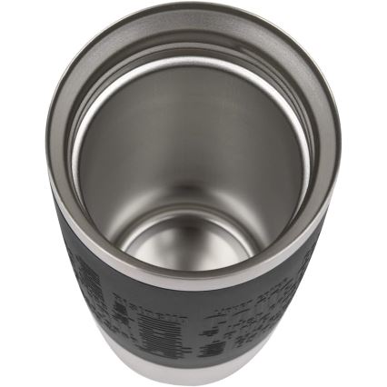 Tefal - Κούπα ταξιδιού 360 ml TRAVEL MUG ανοξείδωτο/μαύρο