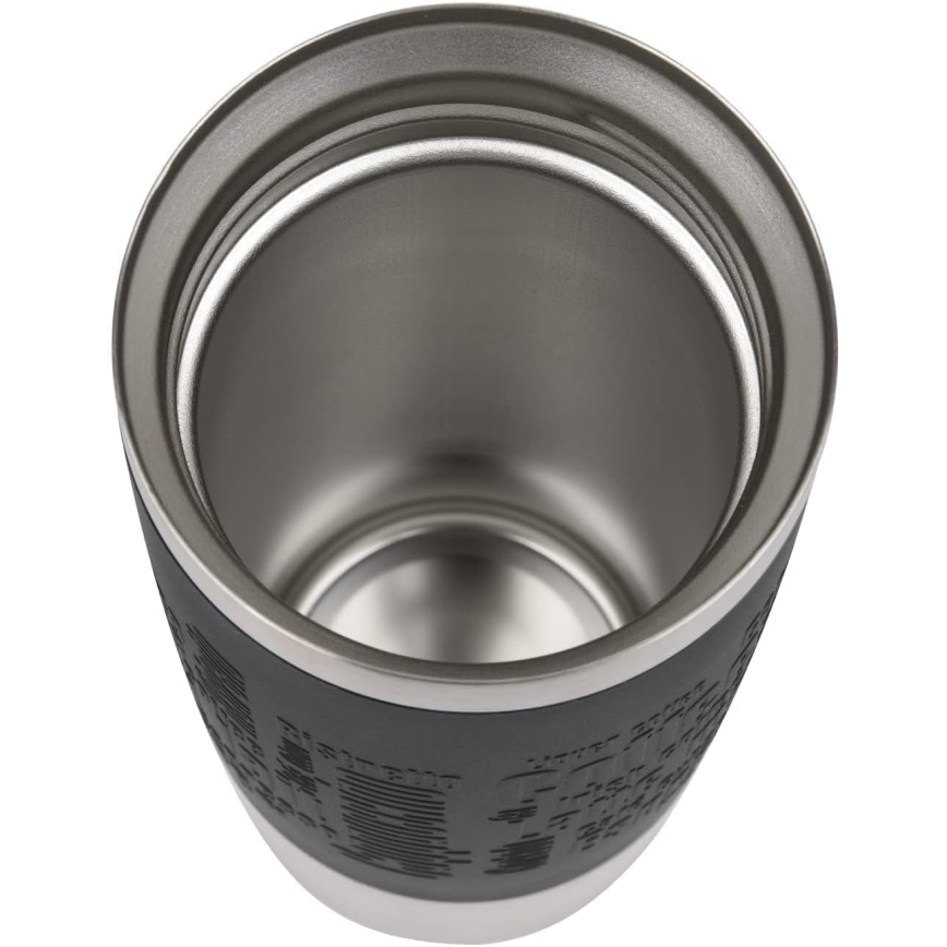Tefal - Κούπα ταξιδιού 360 ml TRAVEL MUG ανοξείδωτο/μαύρο