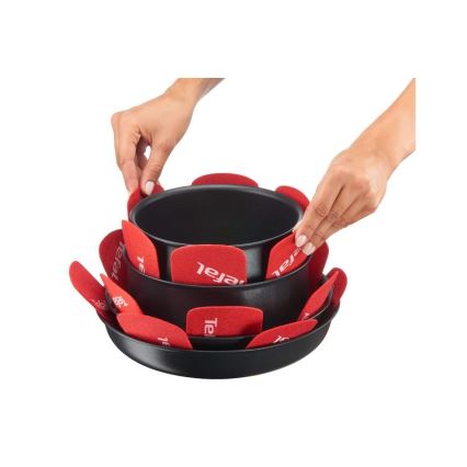Tefal - Προστατευτικά τηγανιού σετ 4 τμχ INGENIO κόκκινο