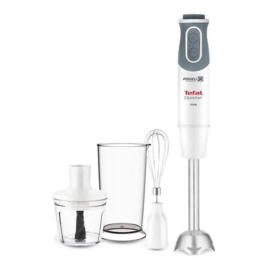 Tefal - Ραβδομπλέντερ xειρός OPTICHEF 800W/230V λευκό