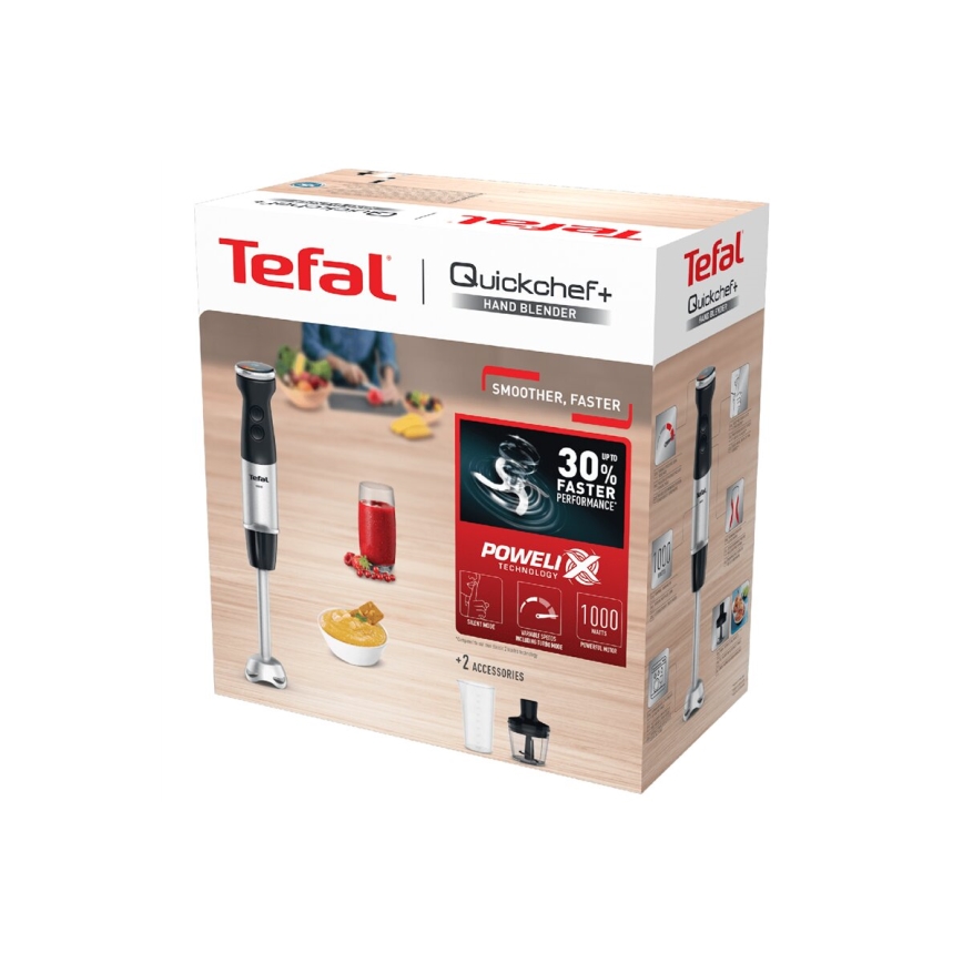 Tefal - Ραβδομπλέντερ xειρός QUICKCHEF 1000W/230V μαύρο