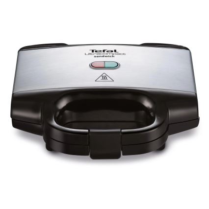 Tefal -  Σαντουϊτσιέρα - Τοστιέρα ULTRACOMPACT 700W/230V μαύρο/χρώμιο