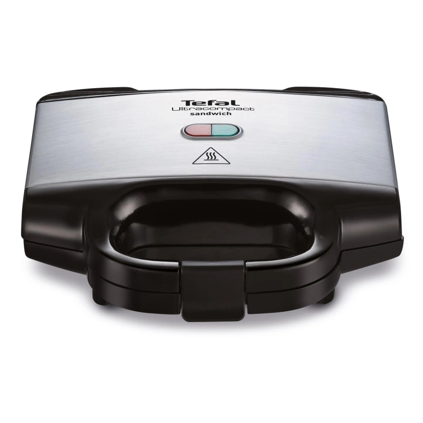 Tefal -  Σαντουϊτσιέρα - Τοστιέρα ULTRACOMPACT 700W/230V μαύρο/χρώμιο