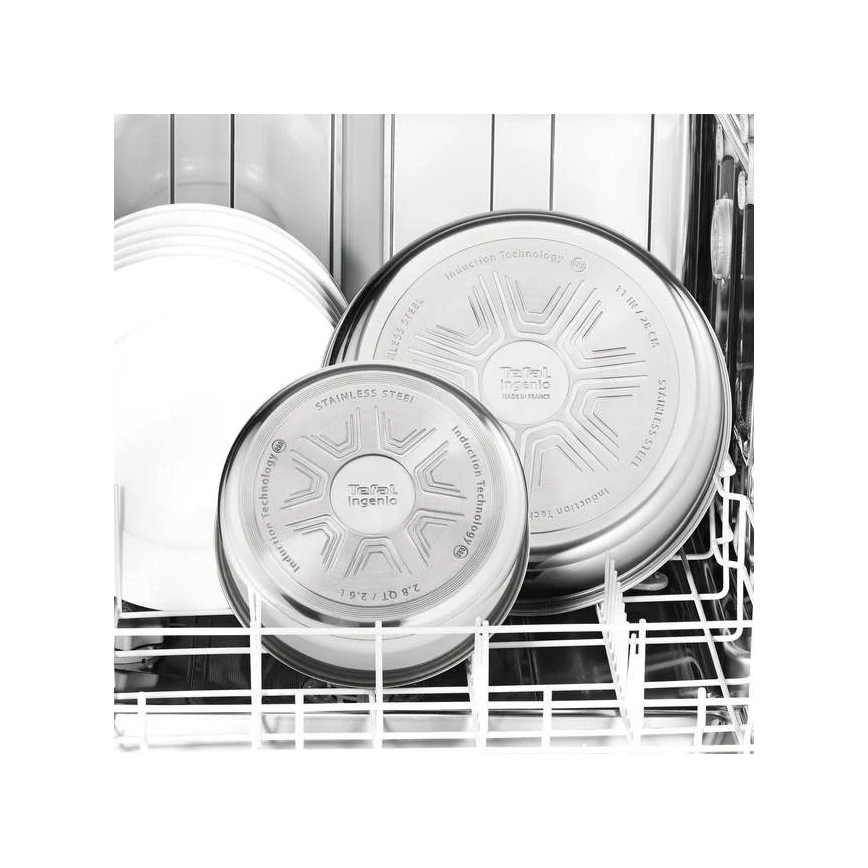 Tefal - Σετ μαγειρικά σκεύη 4 τεμαχίων INGENIO EMOTION από ανοξείδωτο ατσάλι