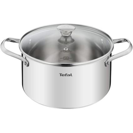 Tefal - Σετ of cookware 10 τμχ COOK EAT ανοξείδωτο ατσάλι