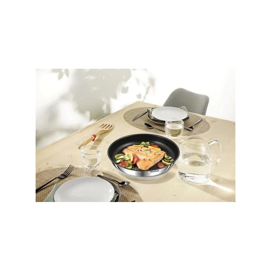 Tefal - Σετ of cookware 10 τμχ INGENIO EMOTION ανοξείδωτο ατσάλι