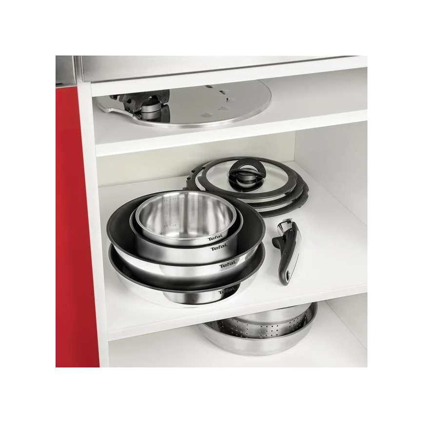 Tefal - Σετ of cookware 10 τμχ INGENIO EMOTION ανοξείδωτο ατσάλι