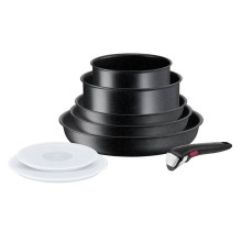 Tefal - Σετ of cookware 8 τμχ INGENIO BLACK STONE