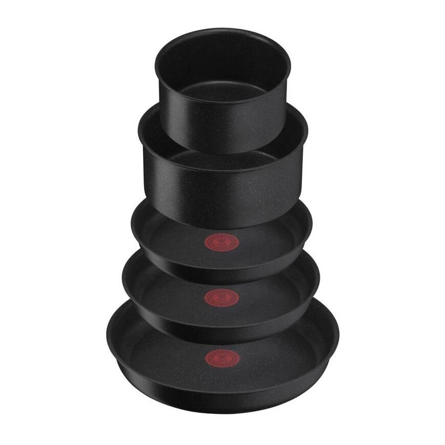 Tefal - Σετ of cookware 8 τμχ INGENIO BLACK STONE