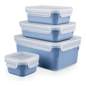 Tefal - Σετ of food containers 4 τμχ MSEAL COLOR μπλε