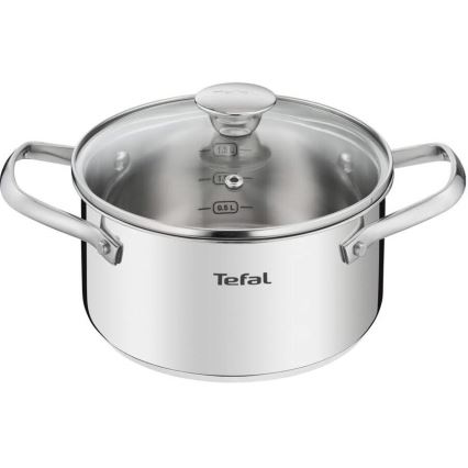 Tefal - Σετ of pots 10 τμχ COOK EAT ανοξείδωτο ατσάλι