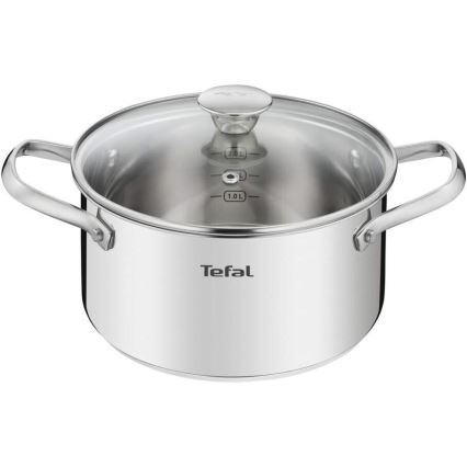 Tefal - Σετ of pots 10 τμχ COOK EAT ανοξείδωτο ατσάλι