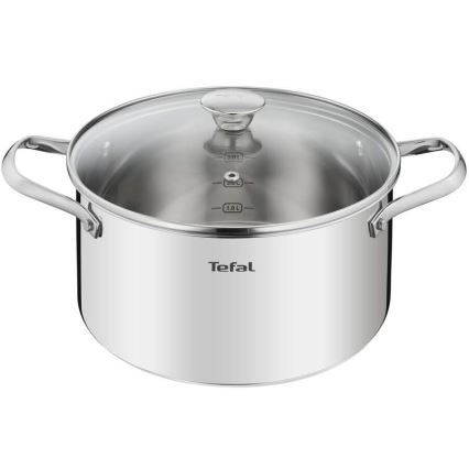 Tefal - Σετ of pots 10 τμχ COOK EAT ανοξείδωτο ατσάλι