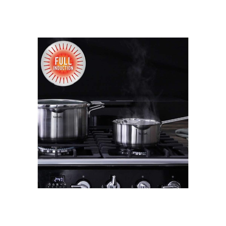 Tefal - Σετ Κατσαρολών 10 τμχ NORDICA από ανοξείδωτο χάλυβα