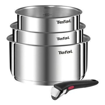 Tefal - Σετ μαγειρικά σκεύη 4 τεμαχίων INGENIO EMOTION από ανοξείδωτο ατσάλι