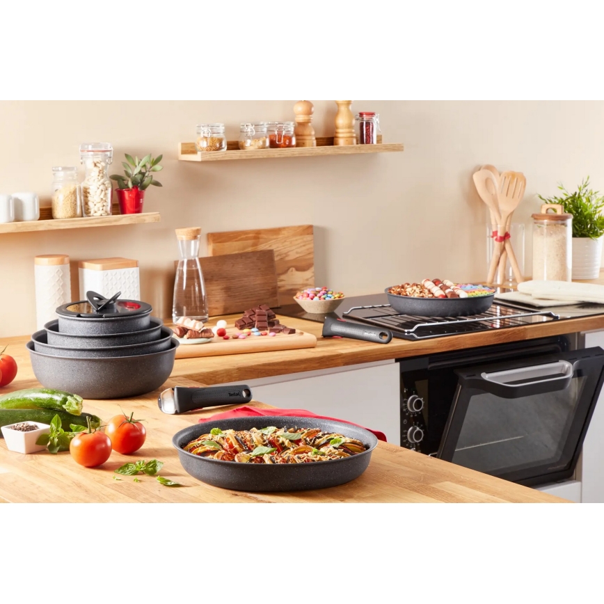 Tefal - Σετ μαγειρικά σκεύη 7 τμχ INGENIO NATURAL FORCE