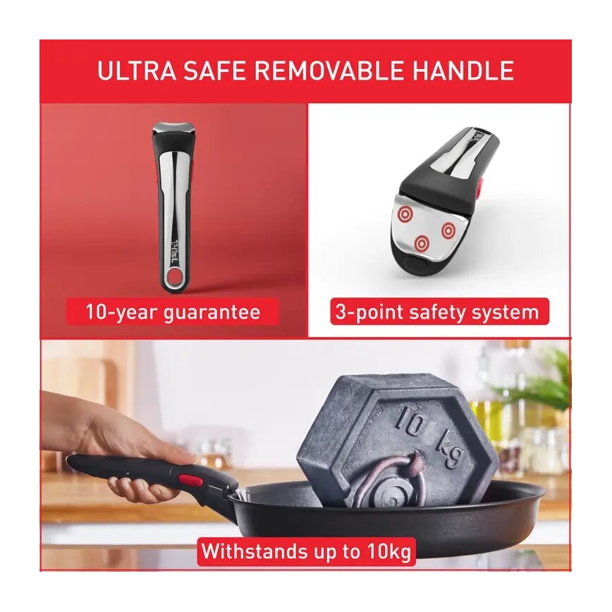 Tefal - Σετ μαγειρικών σκευών 13 τεμαχίων INGENIO PREFERENCE ON από ανοξείδωτο ατσάλι