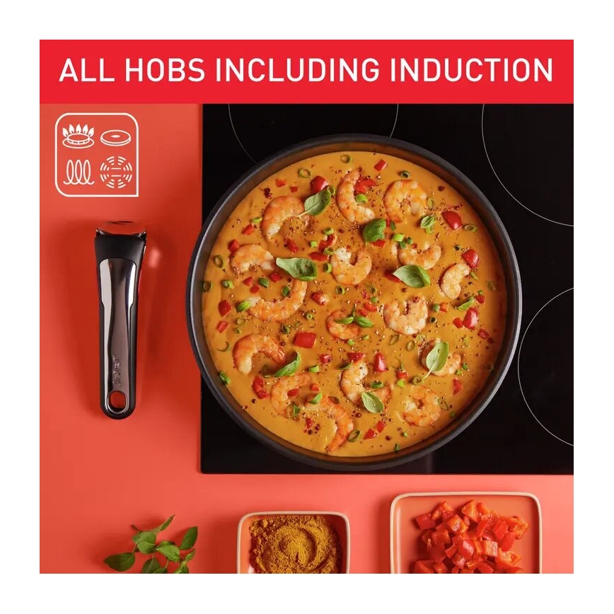Tefal - Σετ μαγειρικών σκευών 13 τεμαχίων INGENIO PREFERENCE ON από ανοξείδωτο ατσάλι