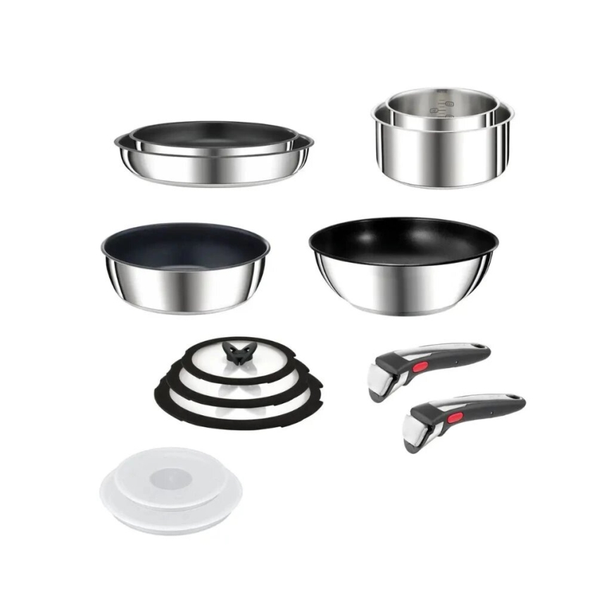 Tefal - Σετ μαγειρικών σκευών 13 τεμαχίων INGENIO PREFERENCE ON από ανοξείδωτο ατσάλι