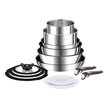 Tefal - Σετ μαγειρικών σκευών 13 τεμαχίων INGENIO PREFERENCE ON από ανοξείδωτο ατσάλι
