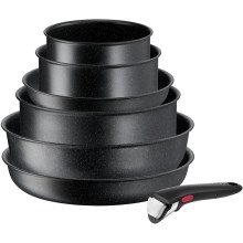 Tefal - Σετ μαγειρικών σκευών 7 τμχ INGENIO BLACK STONE
