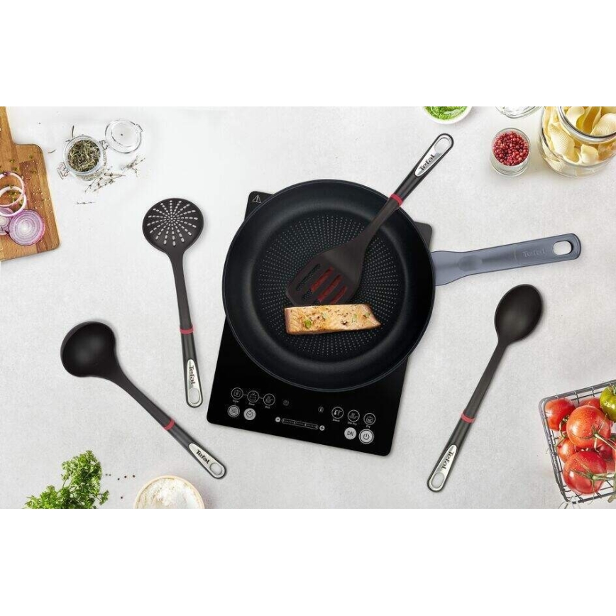 Tefal - Σετ σκεύη μαγειρικής 4 τμχ INGENIO μαύρο