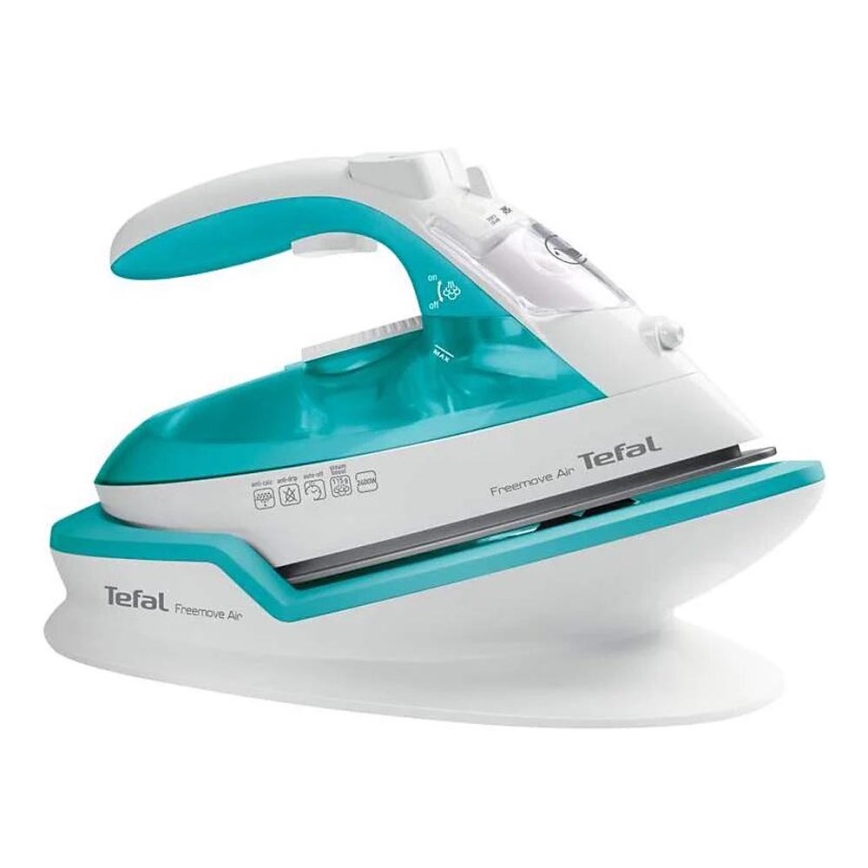 Tefal - Σίδερο ατμού FREEMOVE AIR 2400W/230V λευκό/τιρκουάζ