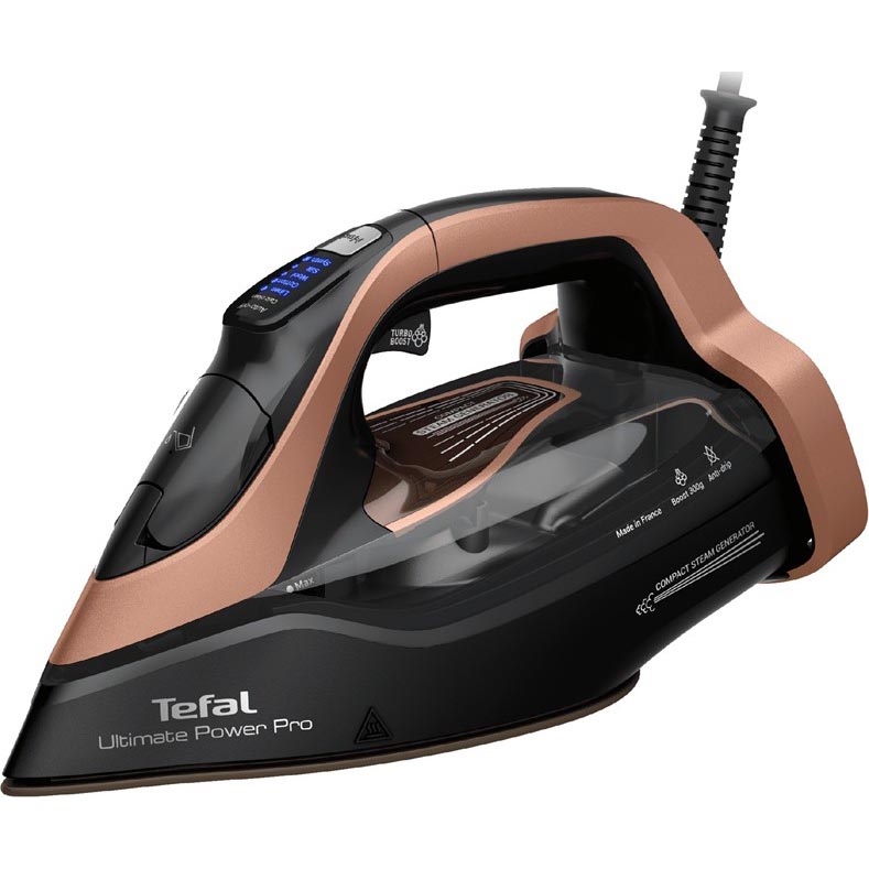 Tefal - Σίδερο ατμού ULTIMATE POWER 3200W/230V χαλκός/μαύρο