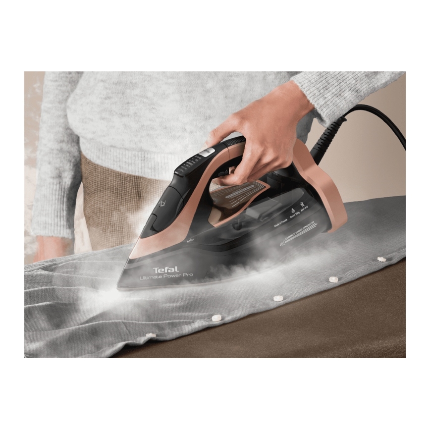 Tefal - Σίδερο ατμού ULTIMATE POWER 3200W/230V χαλκός/μαύρο