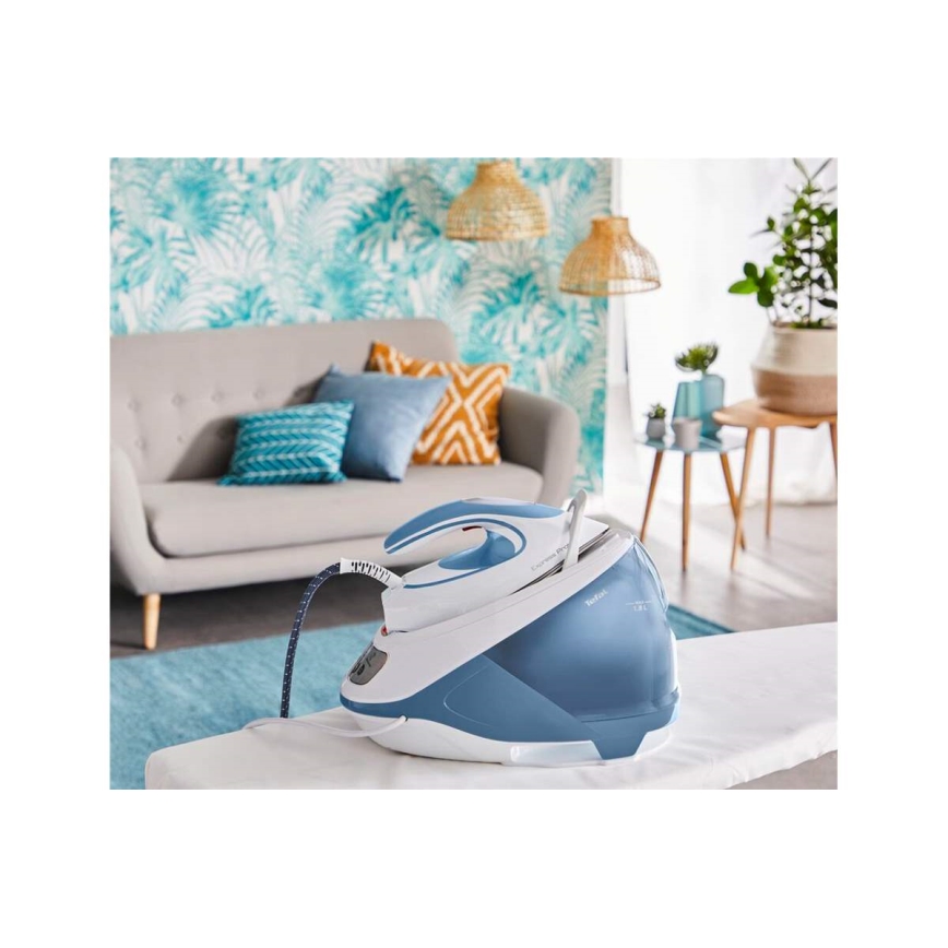 Tefal - Σύστημα σιδερώματος EXPRESS PROTECT 2800W/230V μπλε