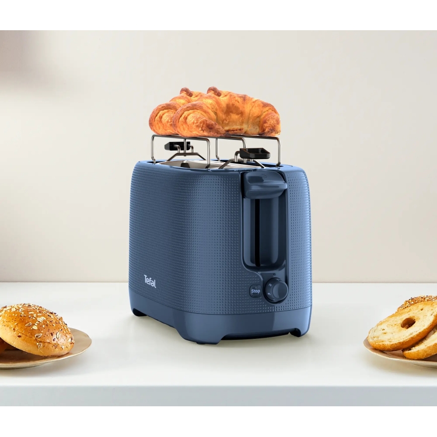 Tefal - Τοστιέρα δύο θέσεων MORNING 850W/230V μπλε