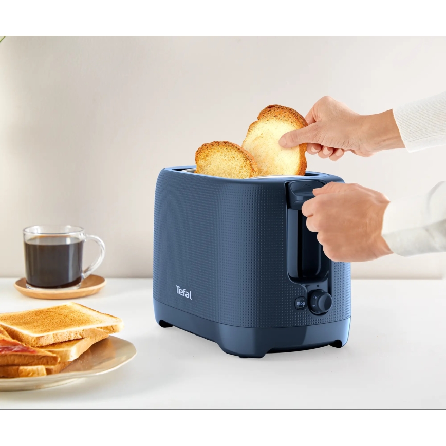 Tefal - Τοστιέρα δύο θέσεων MORNING 850W/230V μπλε