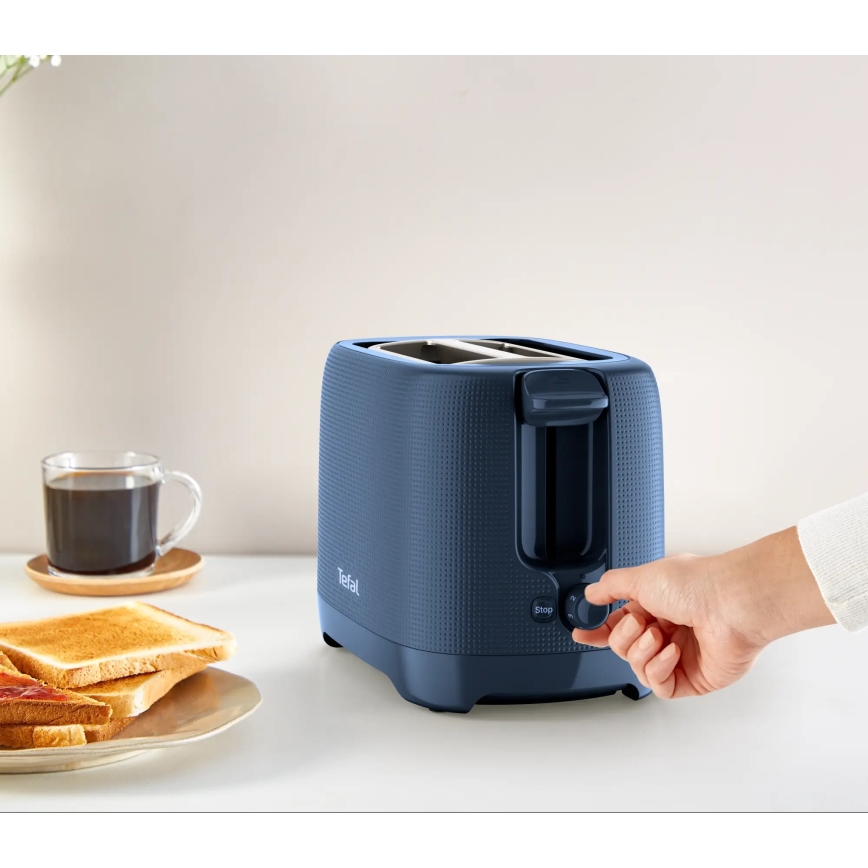 Tefal - Τοστιέρα δύο θέσεων MORNING 850W/230V μπλε