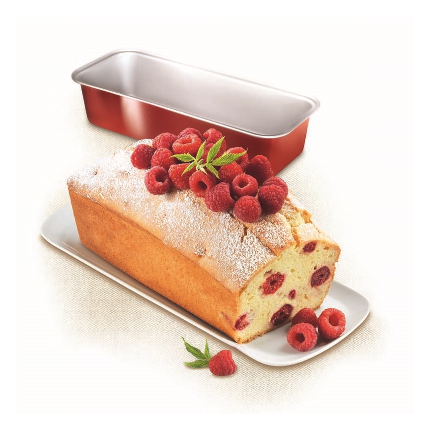 Tefal - Φόρμα κέικ ορθογώνια DELIBAKE 30 cm κόκκινο