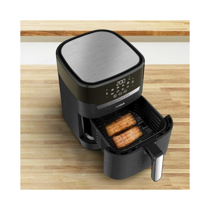 Tefal - Φριτέζα θερμού αέρα 4,2 l EASY FRY&GRILL 2σε1 1550W/230V μαύρο