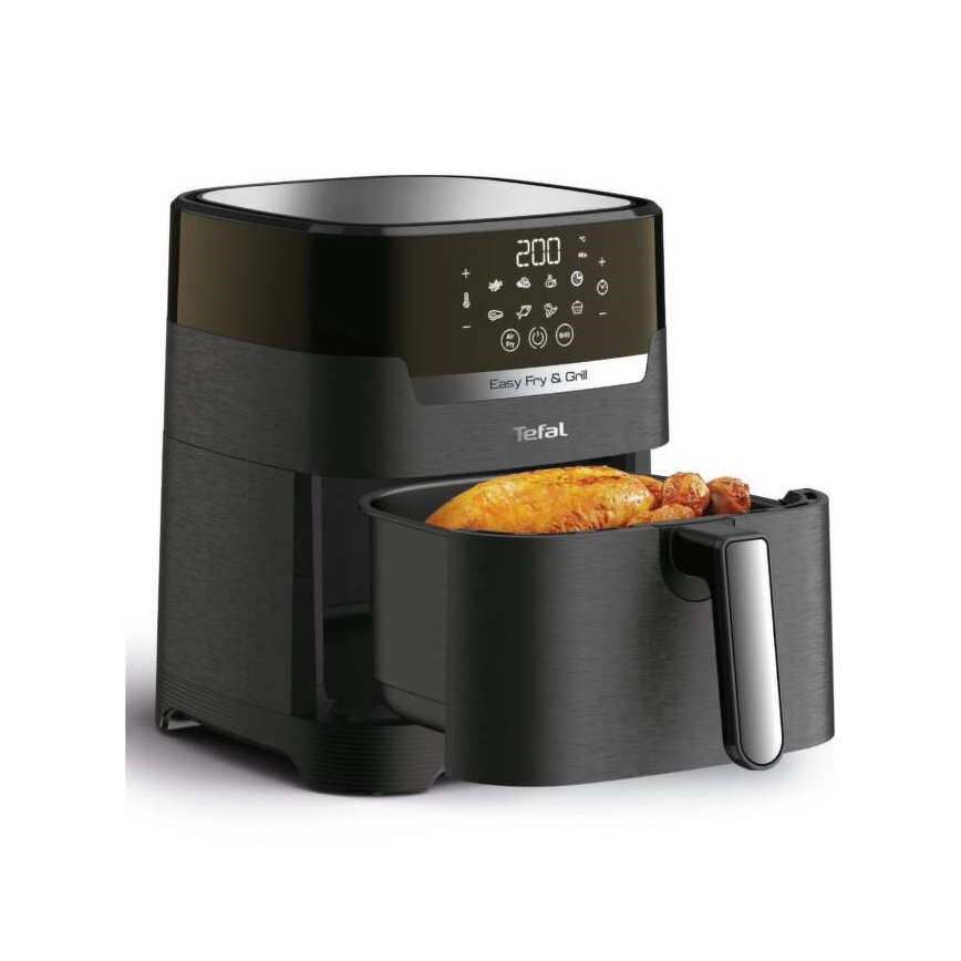 Tefal - Φριτέζα θερμού αέρα 4,2 l EASY FRY&GRILL 2σε1 1550W/230V μαύρο