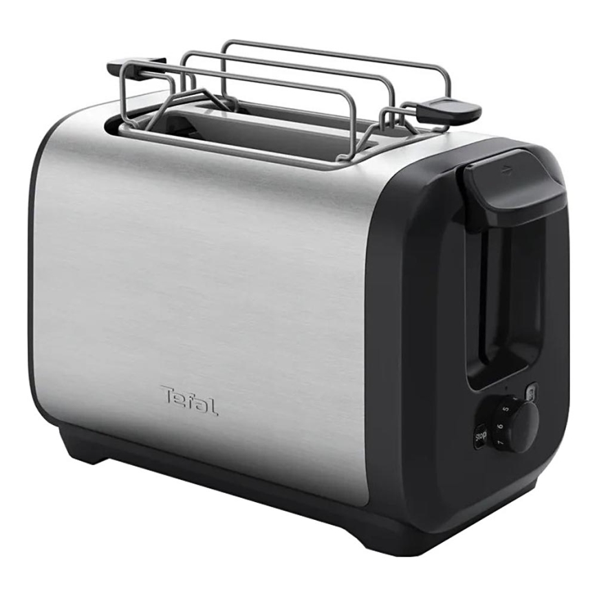 Tefal - Φρυγανιέρα 2 θέσεων SUBITO 1300W/230V μαύρο/ανοξείδωτο ατσάλι