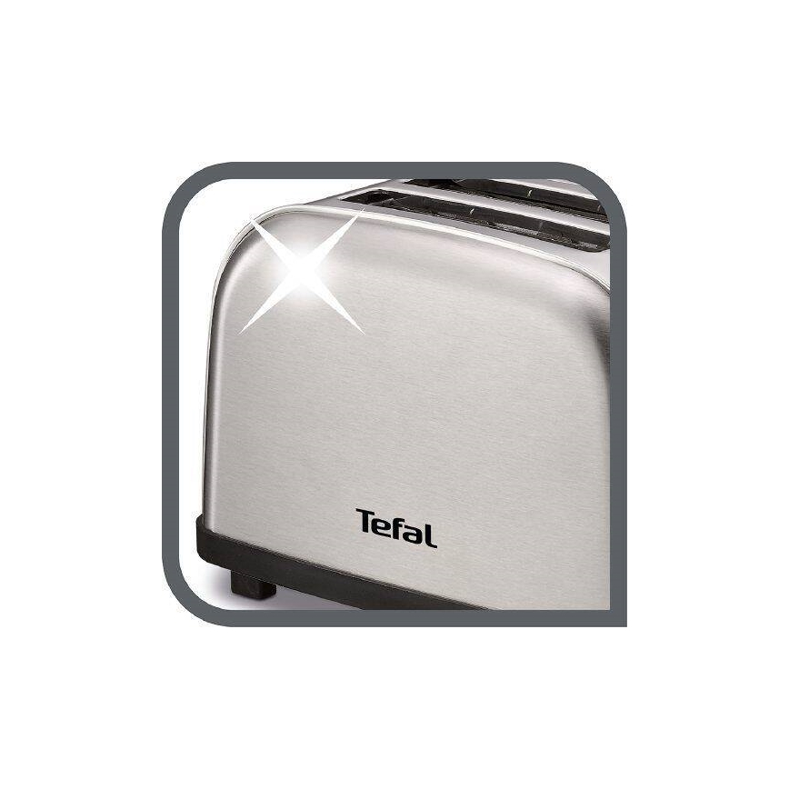 Tefal - Φρυγανιέρα 2 θέσεων ULTRA MINI 700W/230V ματ χρώμιο