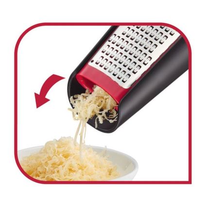 Tefal - Χειροκίνητος διπλής όψης τρίφτης INGENIO, ανοξείδωτο/μαύρο