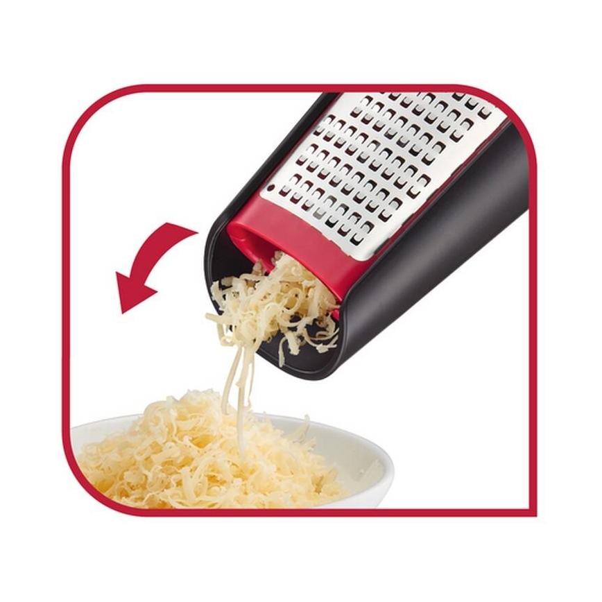 Tefal - Χειροκίνητος διπλής όψης τρίφτης INGENIO, ανοξείδωτο/μαύρο