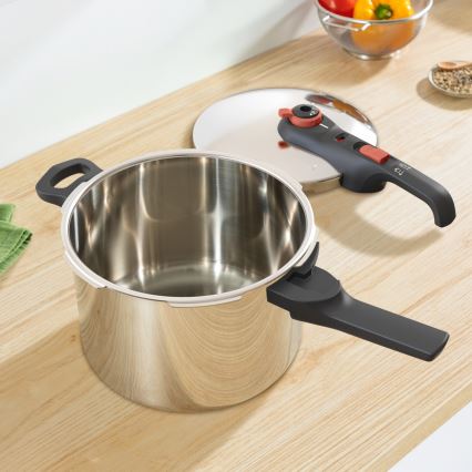Tefal - Χύτρα ταχύτητας 6 l SECURE TRENDY + σετ 5 τεμ. INGENIO EMOTION