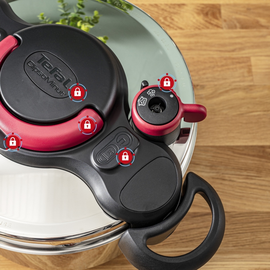 Tefal - Χύτρα ταχύτητας 9 l CLIPSO MINUT EASY