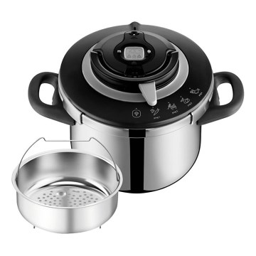 Tefal - Χύτρα ταχύτητας 6 l CLIPSO+ CHEF ανοξείδωτο ατσάλι