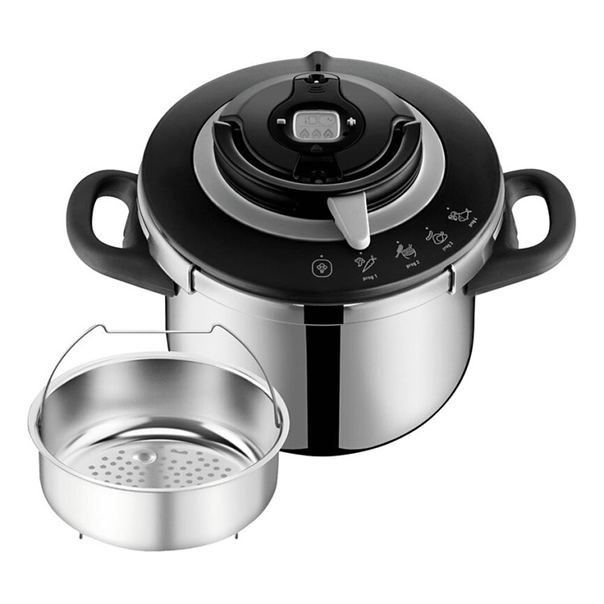 Tefal - Χύτρα ταχύτητας 6 l CLIPSO+ CHEF ανοξείδωτο ατσάλι