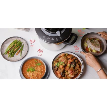 Tefal - Χύτρα ταχύτητας 6 l CLIPSO+ CHEF ανοξείδωτο ατσάλι