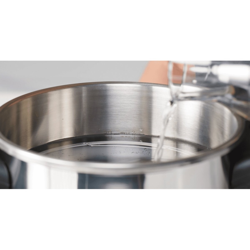 Tefal - Χύτρα ταχύτητας 6 l CLIPSO+ CHEF ανοξείδωτο ατσάλι