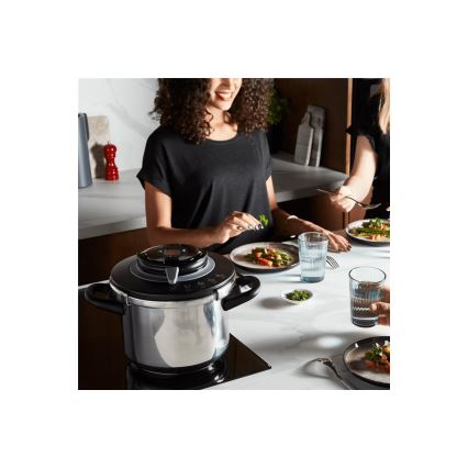 Tefal - Χύτρα ταχύτητας 6 l CLIPSO+ CHEF ανοξείδωτο ατσάλι