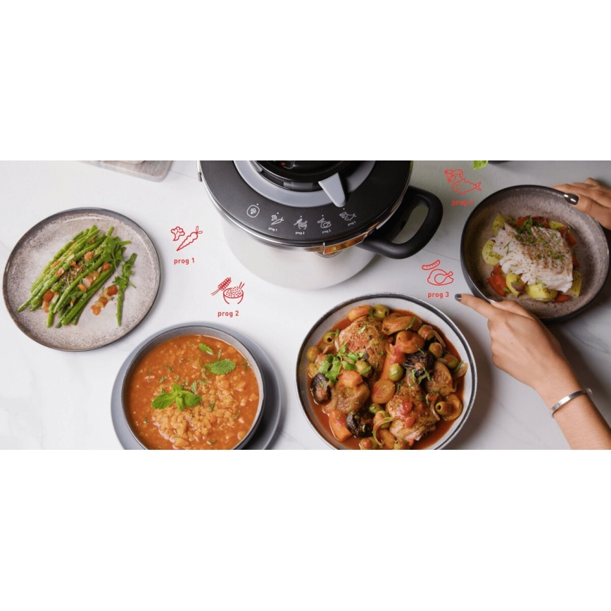 Tefal - Χύτρα ταχύτητας 8 l CLIPSO+ CHEF ανοξείδωτο ατσάλι